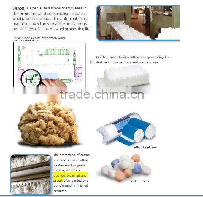 High quality Medical cotton processing machine