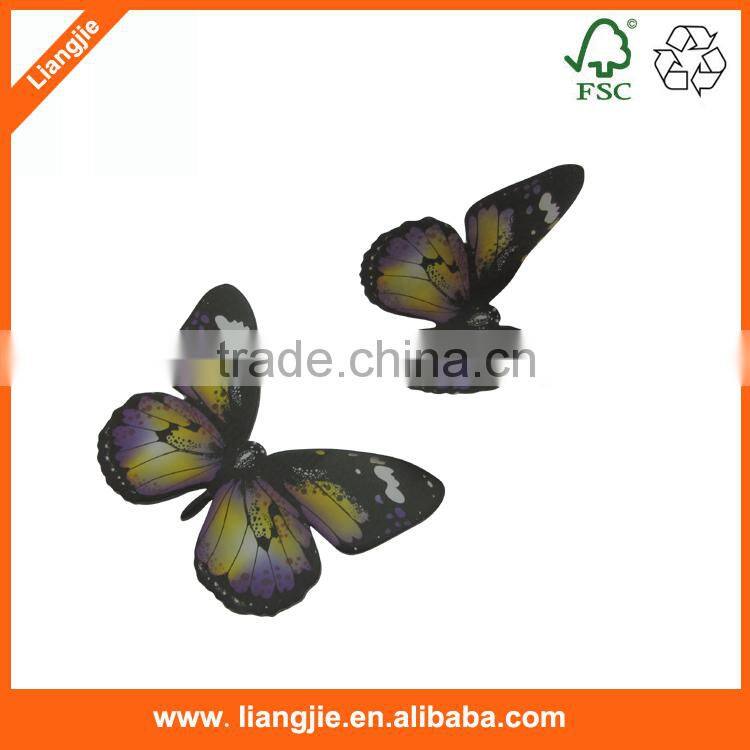 Customized shapes of die-cut butterfly shape sticky notepad