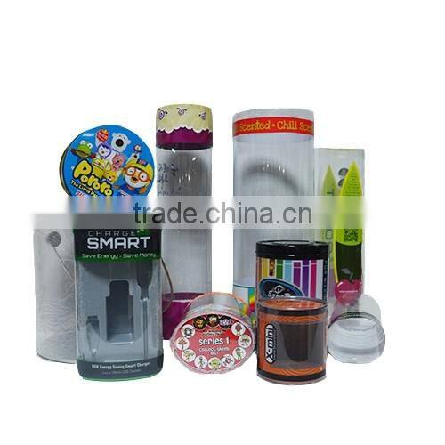 high quality wholesale plastic tube with printing ,beautiful round gift box