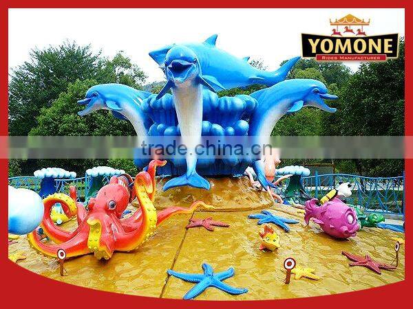 Lucky water park amusement rides shooting games swing dolphin for sale