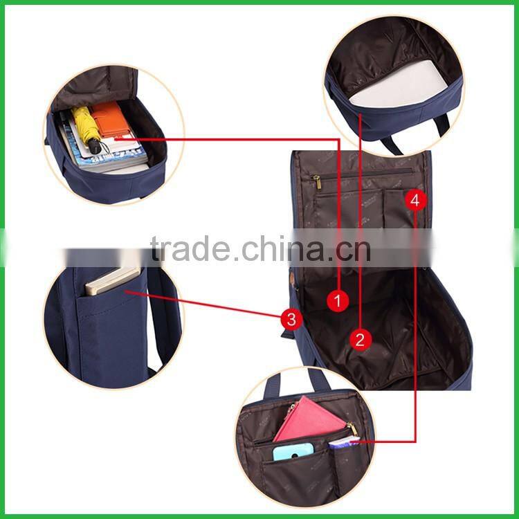 Wholesale high quality nylon bag with laptop compartment backpack school bag