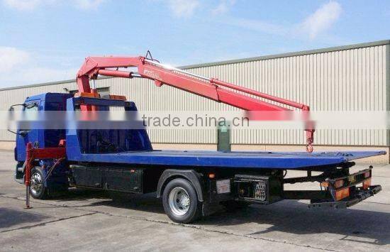 wrecker tow truck , flat road removal truck wrecker , Breakdown Recovery Truck vehicle with 5 tons crane