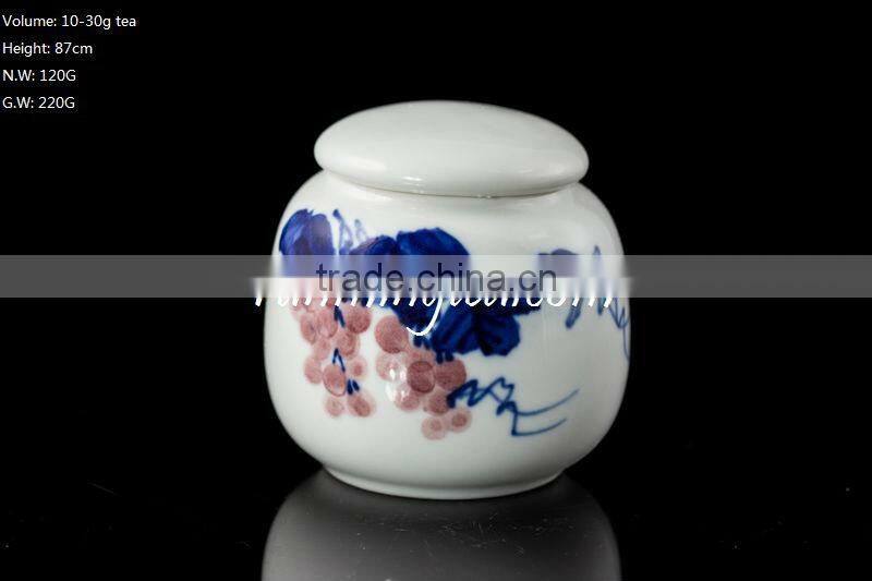 30g Grape Painting Tea/ coffee canister