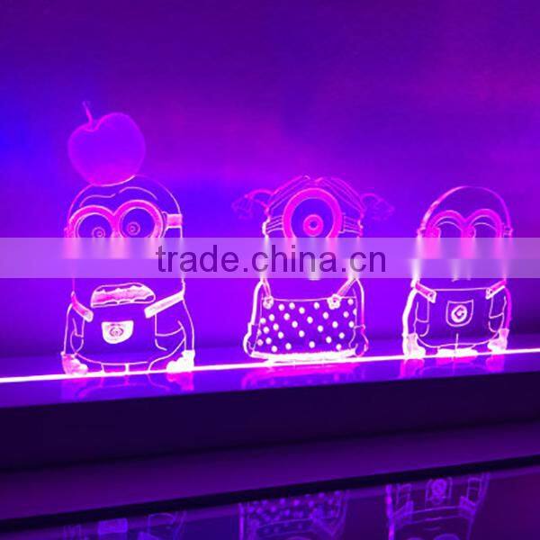 CUSTOM MAKING Personalized MINIONS SHAPE LED Acrylic Name Light