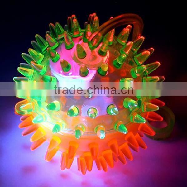OEM Flashing LED Light Up Dual Color Party Favor Squishy Spiky Toy Yo-Yo Balls