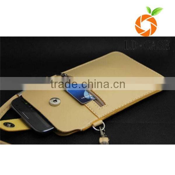 leather messenger cross body bag cell phone neck purse pouches