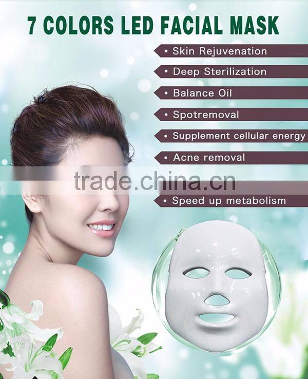 EYCO portable massage units super crystal skin care portable rf machine7 colors Led face mask