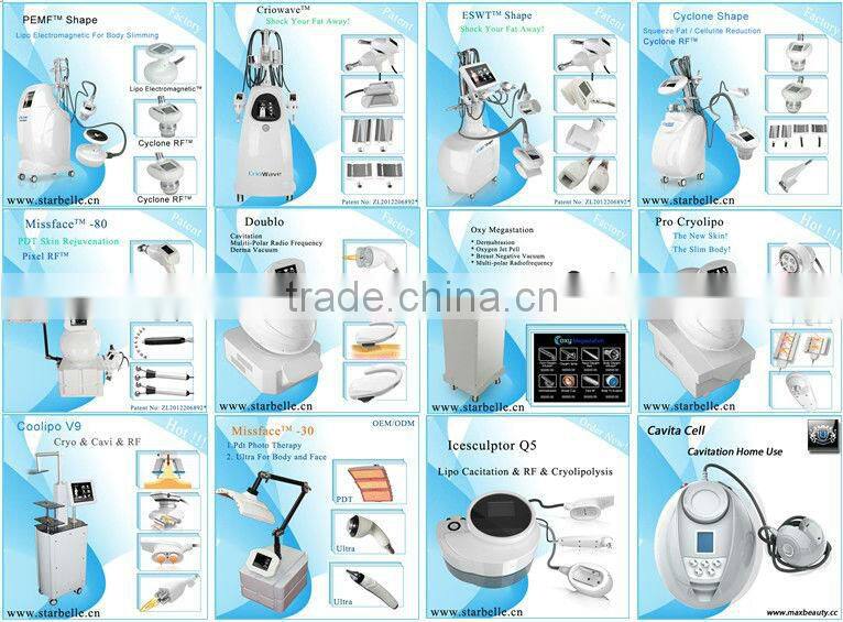 Vertical radio frequency skin care machine PEMF Shape