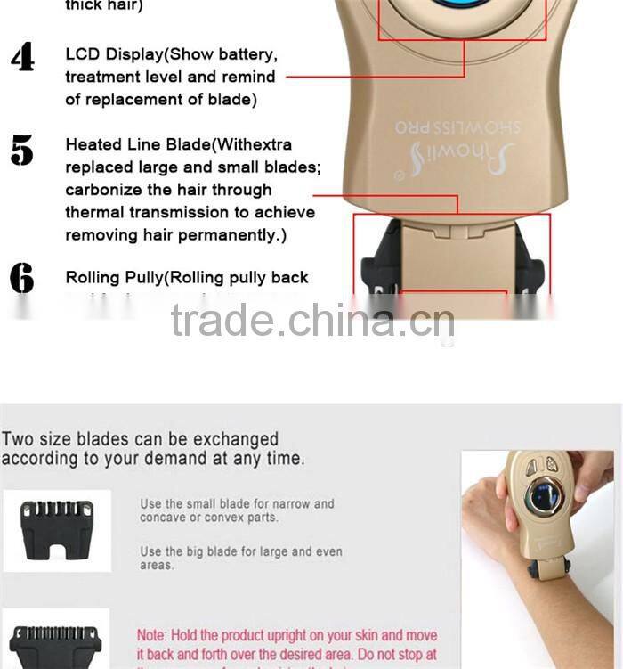 Comes with battery hair removal instrument for mobile beauty salon equipment