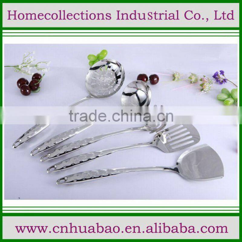 high quality mirror finishing ladle, inox silver color kitchenware tool