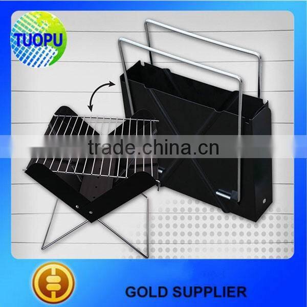 Outdoor Portable BBQ Grill,Charcoal BBQ Grill with Red/Black Cover