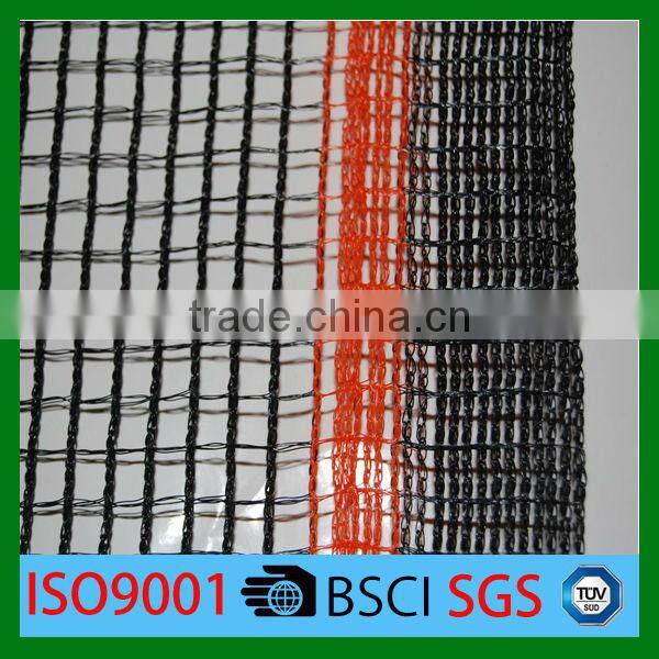 Building Covered With Construction Debris Netting for Protection