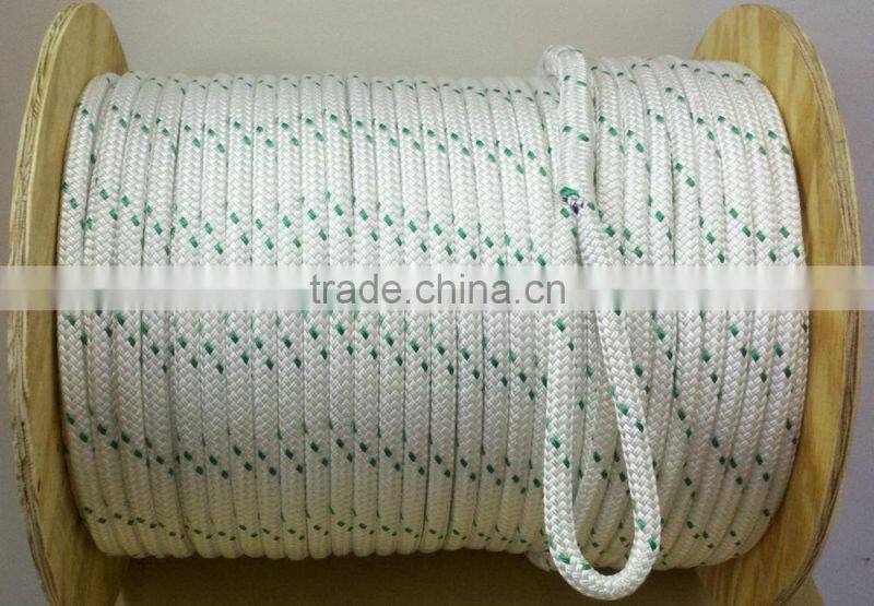 polyester polypropylene fender line double braided with loop dock line mooring rope