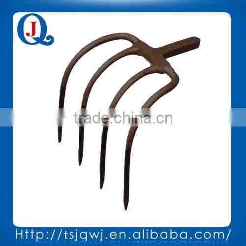 Fork head JQ004-2 with four tines for garden and farm