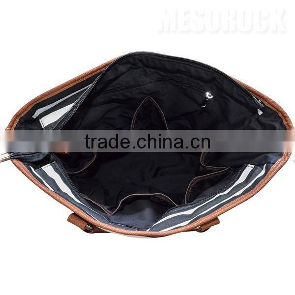 Stylish Canvas Baby Diaper Bag with Changing Pad Diaper Tote Bag