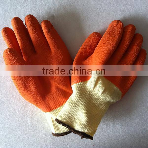 blue latex wrinkle palm gloves