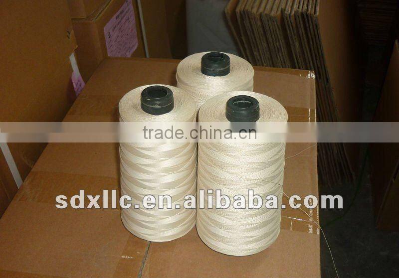 Fiberglass bulk/textured yarn for weaving fabric and lampwick