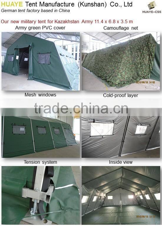 Aluminum frame structure disaster relief refugee military tent for sale