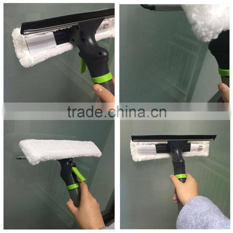 Household Microfiber With Rubber Scraper Window And Glass Cleaner