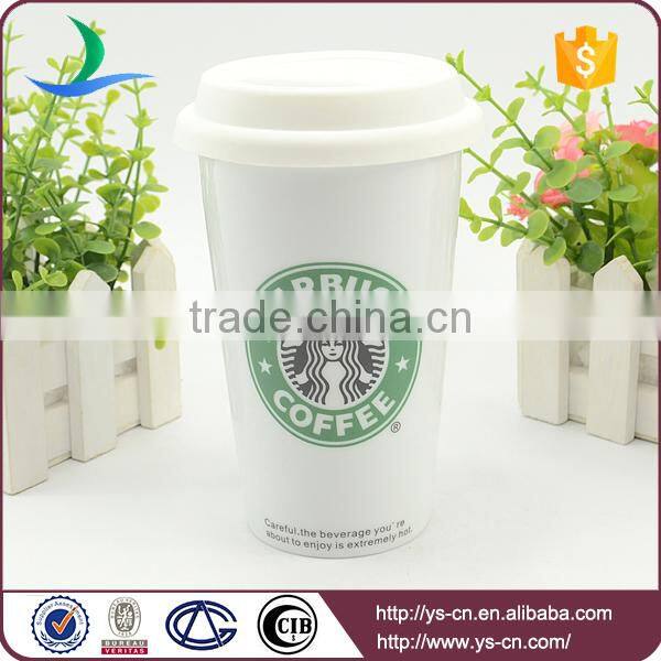 China mug with straw starbucks travel