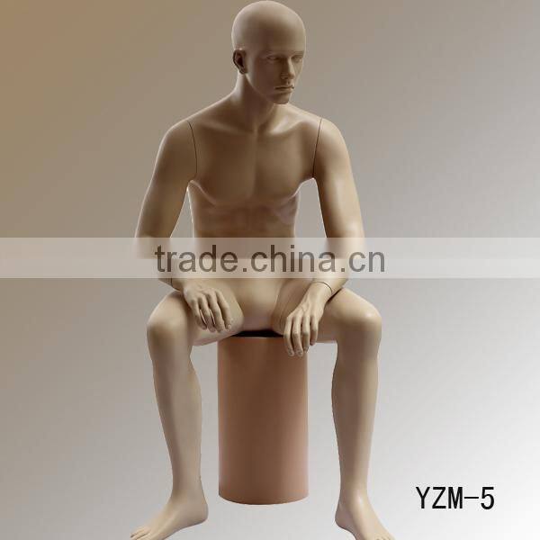 Adjustable window display female headless mannequins sitting display