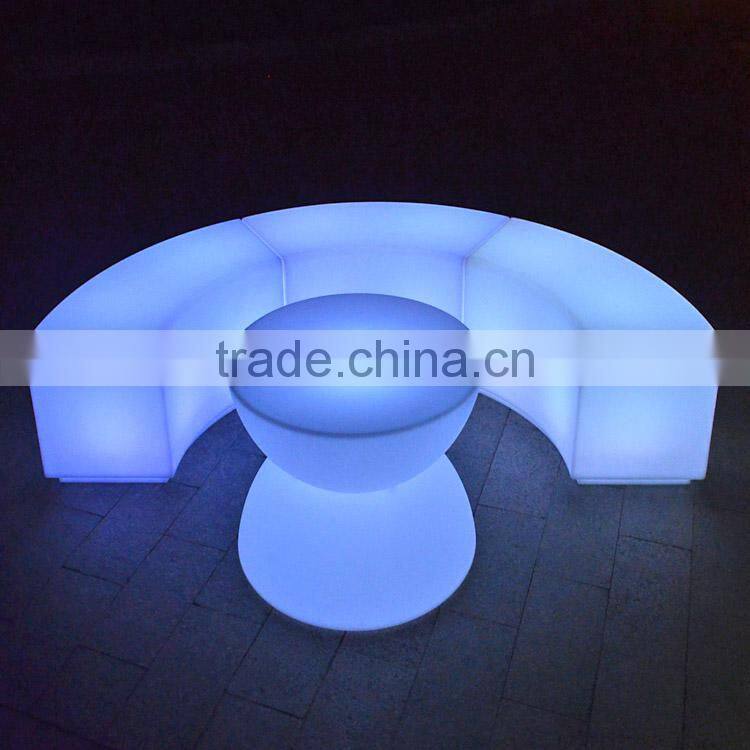 used nightclub furniture led sofa pub led furniture RGB Color Changing Brighting LED Bar Stool