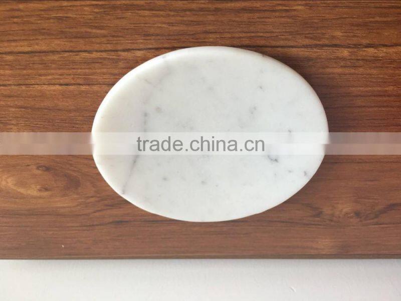 Small White Carrara Marble Salad Bowls