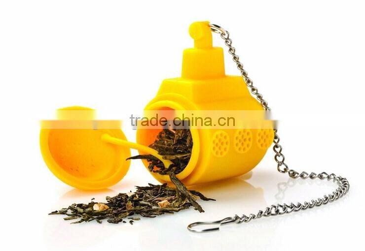 Yellow Submarine Silicone Tea Infuser,Silicone Tea Strainer,Silicone Tea Holder