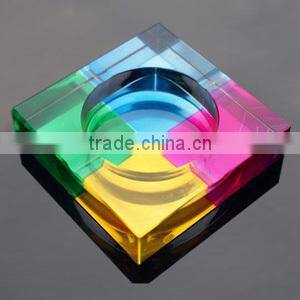 colorful sticker crystal ashtray craft