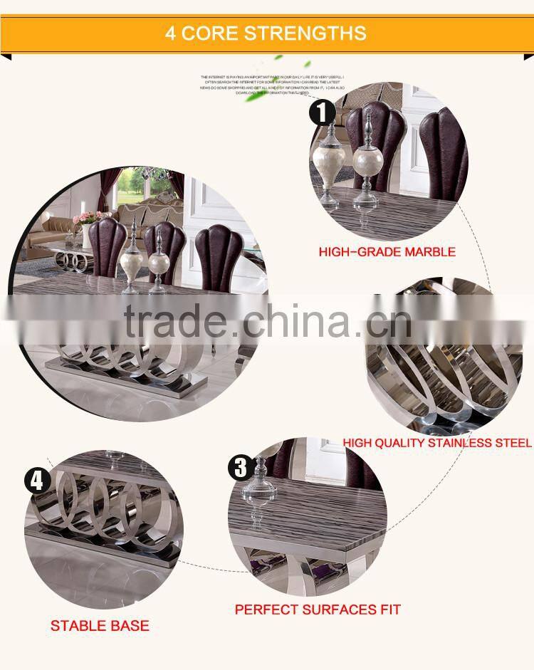 TH382 Cheap price Marble Dining Table and Chair Set