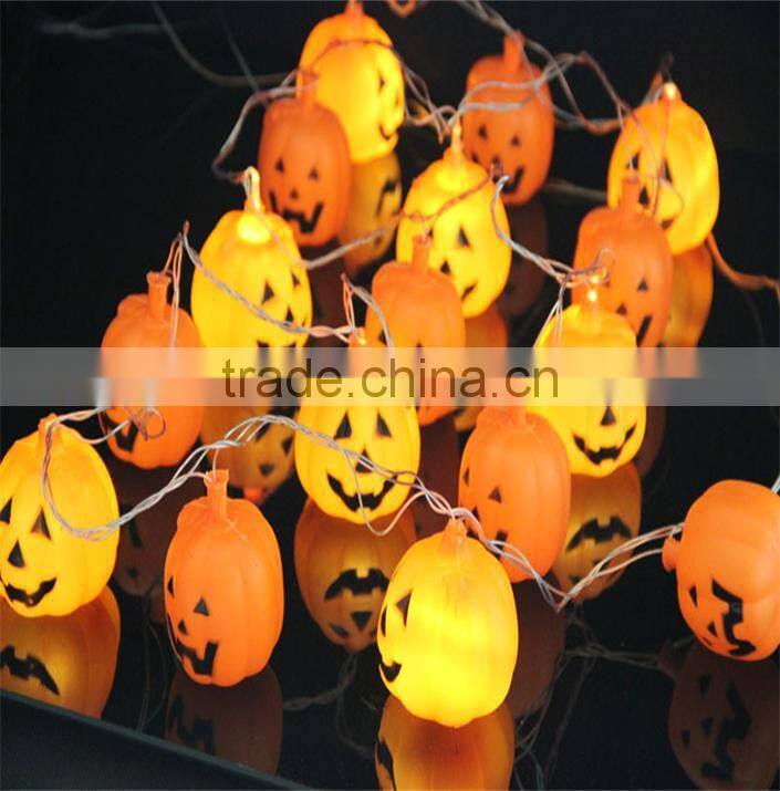 N93 3.5M Halloween Props Haunted House Supplies Bar Decoration 16 LED Pumpkin String Light Fairy lights Festival Lamp