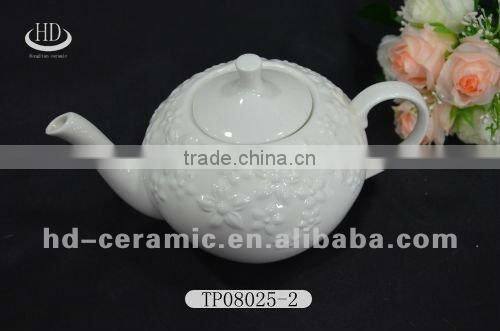 decal ceramic tea pot