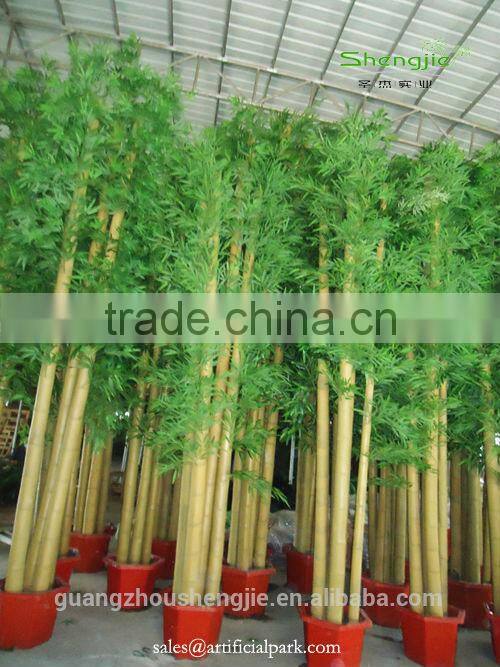 SJWS2015032404 Guangzhou manufacturer whole sell customized garden decoration artifcial fake bamboo tree