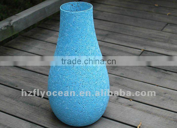 flower vase, glass flower vase, masaic flower vase,decorative flower vase,glass painted flower vase