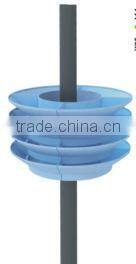 Vertical round flower pot gardening lamp post decoration