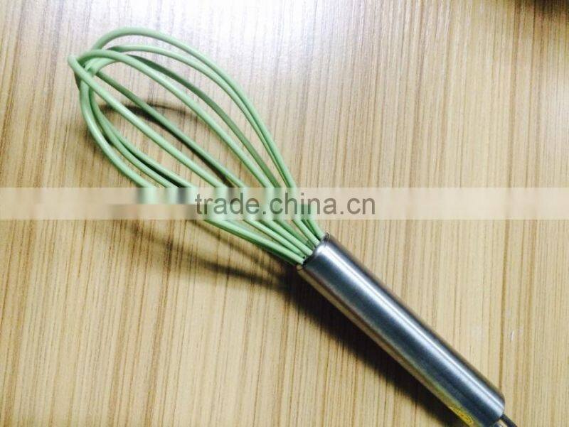 Kitchen is not easy deformation manual silicone whisk