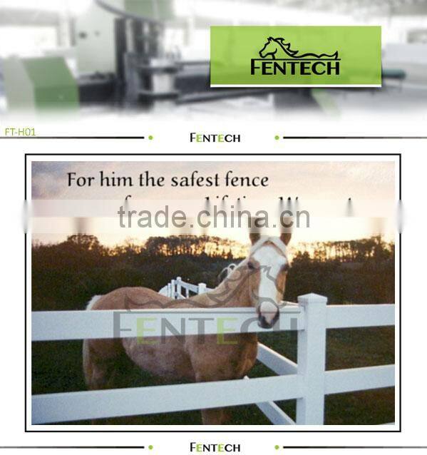 high quality white 2-rail road fence