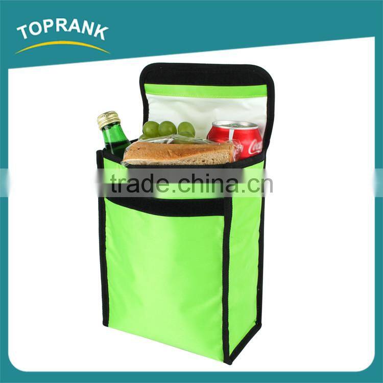 Cheap wholesale custom color 420D tote insulated lunch cooler bag