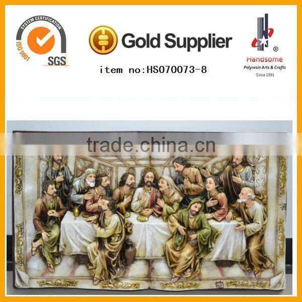 2014 Best quality hot selling customized Last Supper Jesus Souvenir sculpture