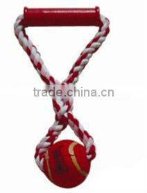 colored braided cotton rope pet toy