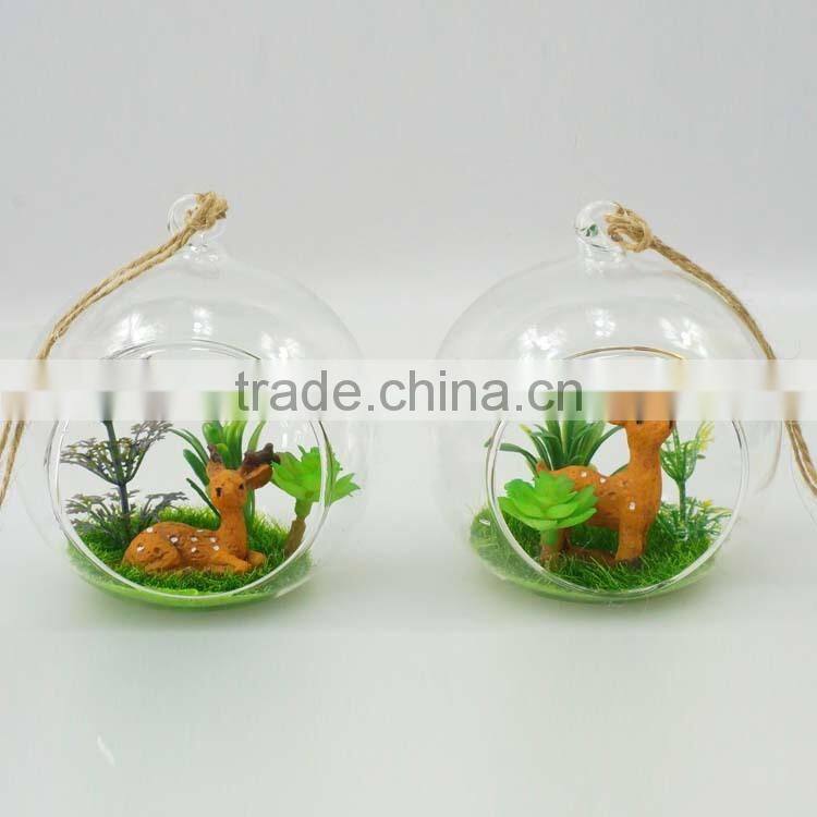 machine made glass vase for Home Decoration / square glass vase