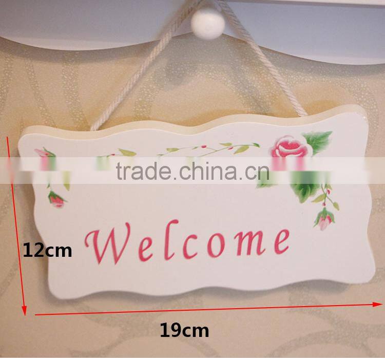 2017 cheap decorative wooden doorplate hanging doorplate doorplate