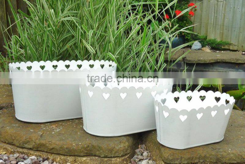copper diamound shape planters