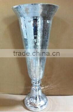 Large flower vases fiberglass flower holder artificial fiberglass flower pots for floor decoration