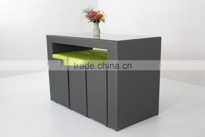 outdoor wicker high dining bar set T102