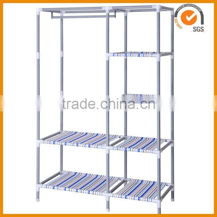 2014 new bedroom portable folding fabric wardrobe