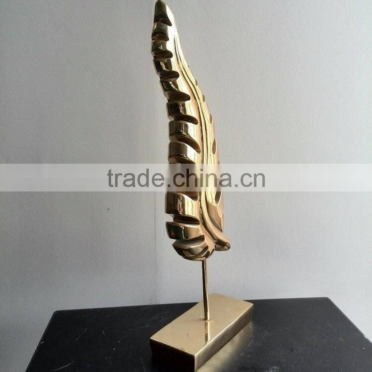 Resin art leaf statue decoration