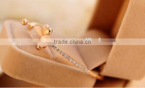 Wholesale stainless steel bracelet opals bangle bracelet