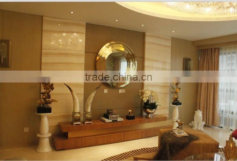 Stainless Steel Bathroom Round Shape Wall Mounted Mirror