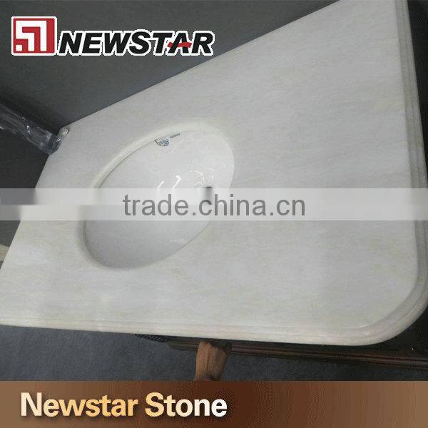 Newstar polished cheap onyx bathroom vanity top